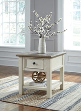 Bay Furniture Gallery - Ashley Furniture - Bolanburg End Table - Rectangular End Table / Two-tone - T637-3